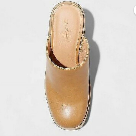 Universal Thread Tess Camel Chunky Heel Platform Mules Women's Sizes 8 and 9 NWT - Picture 2 of 4